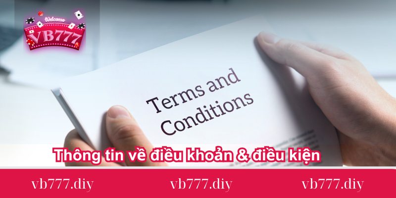 Thông tin về Điều khoản và điều kiện tại VB777