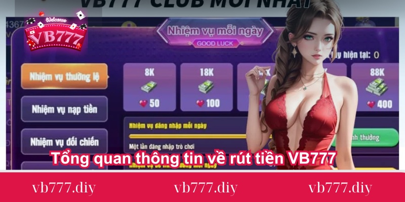 Tổng quan thông tin về rút tiền VB777